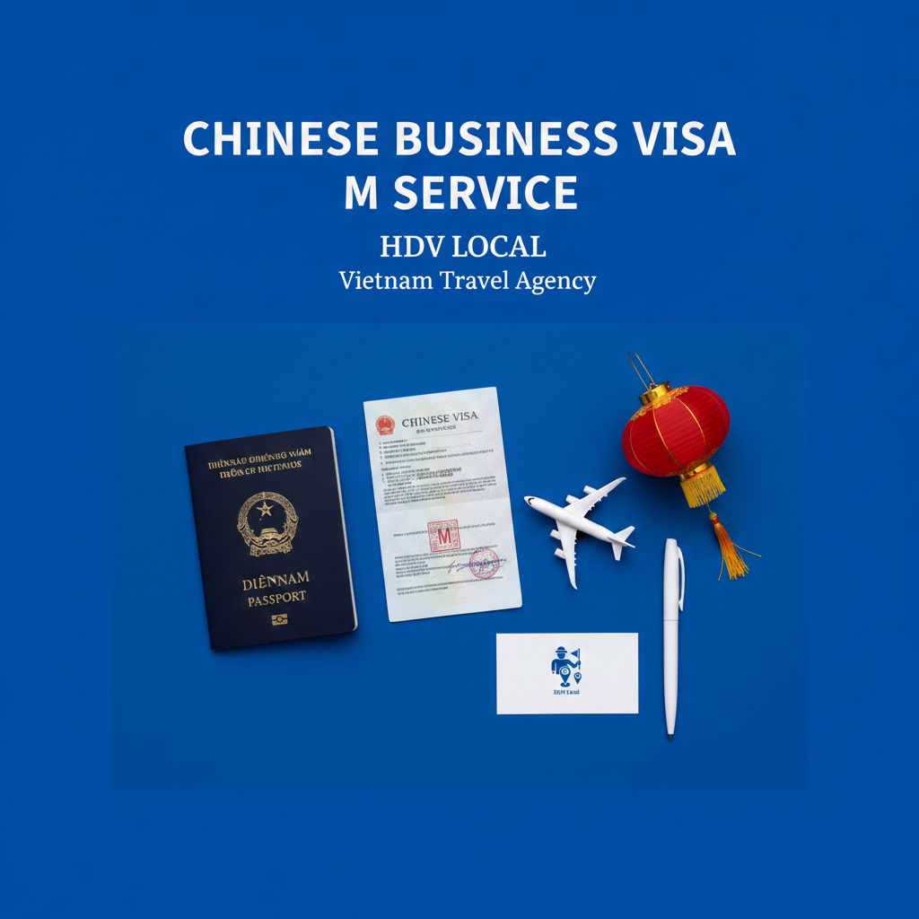 Visa M - Flat Lay Dịch Vụ Làm Visa Công tác (M) Trung Quốc Tại Việt Nam