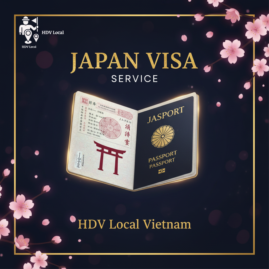 Visa Nhật - Cinematic Dark Luxury