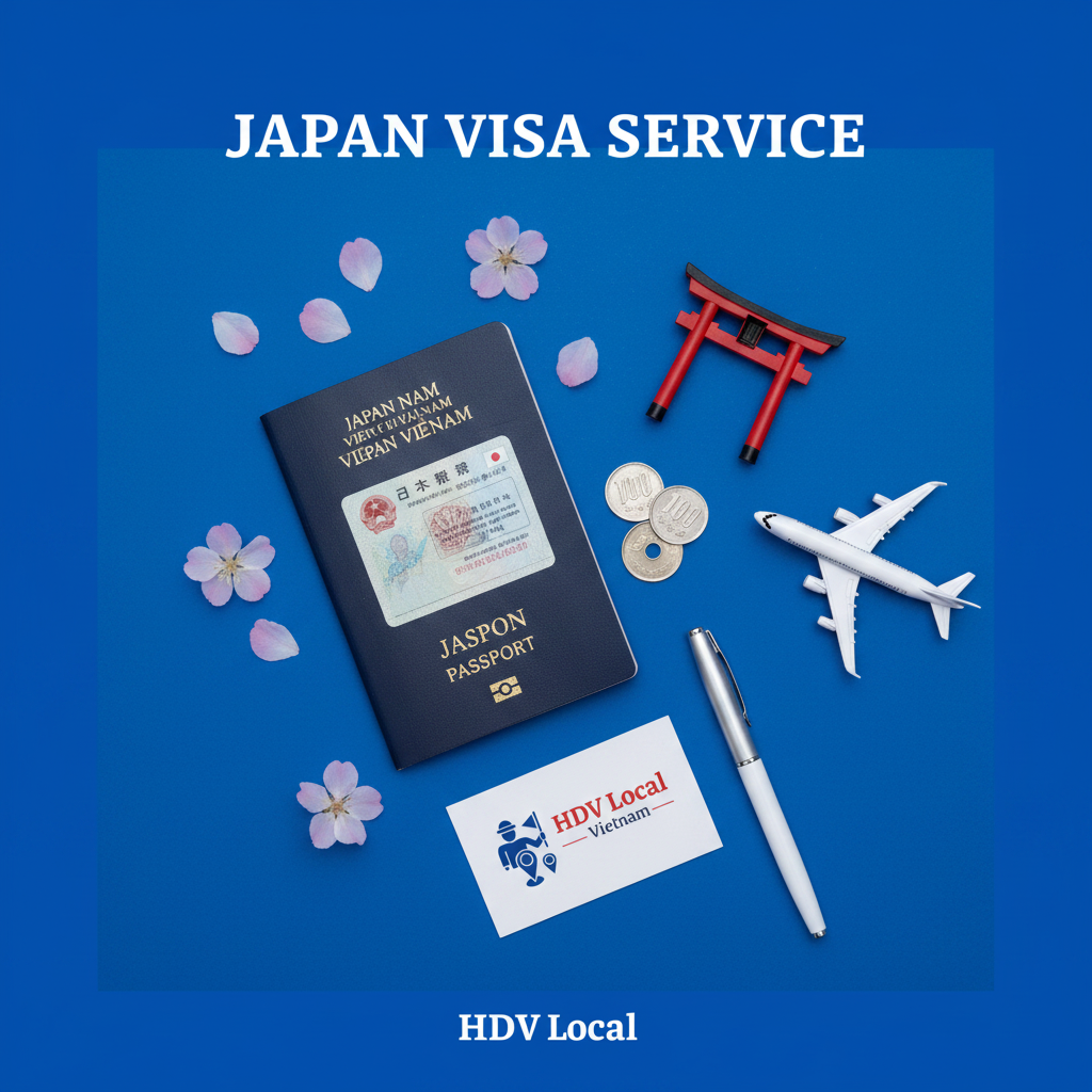 Visa Nhật - Flat Lay