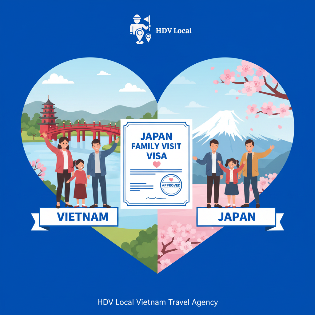Visa Thăm Thân - Split Heart Visa Du Lịch Tự Túc Nhật Bản